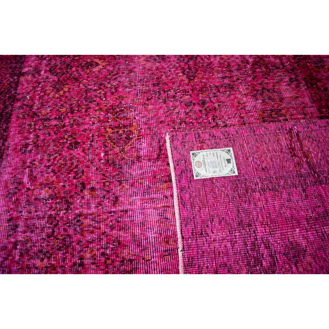 Roze vintage vloerkleed - 257x155 cm - HANDGEMAAKT
