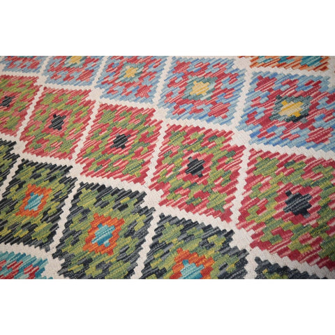 Kleurrijke kelim - 193x127 cm - HANDGEMAAKT