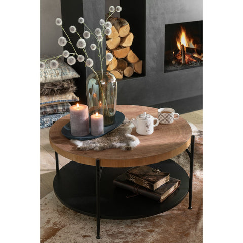 J-Line Set Van 2 Schalen Ovaal Ijzer Blauw