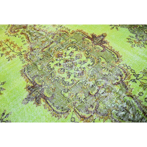 Groen vintage vloerkleed - 290x170 cm - HANDGEMAAKT