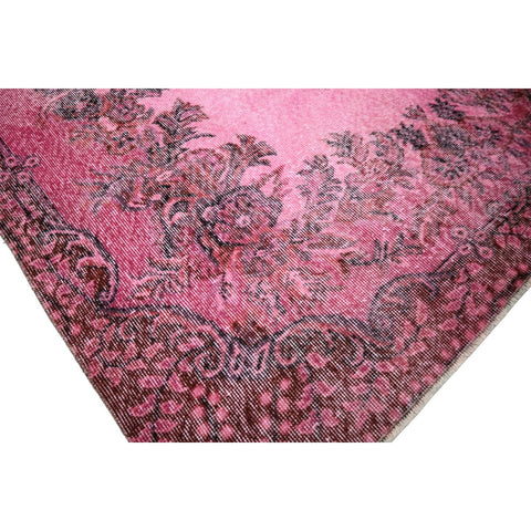Roze vintage vloerkleed - 284x168 cm - HANDGEMAAKT