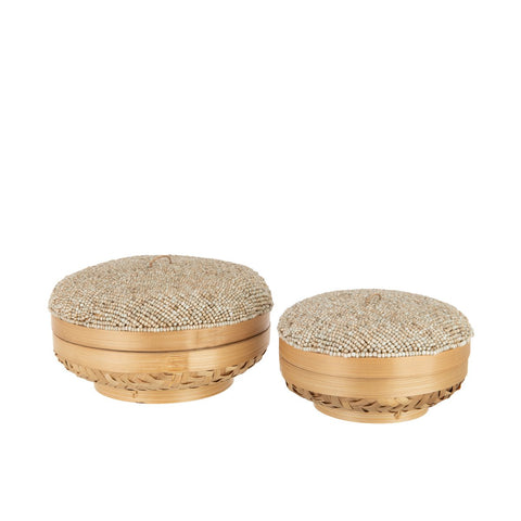 J-Line dozen Elia - bamboe - naturel
