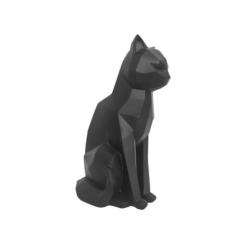 Standbeeld origami kattenzitting