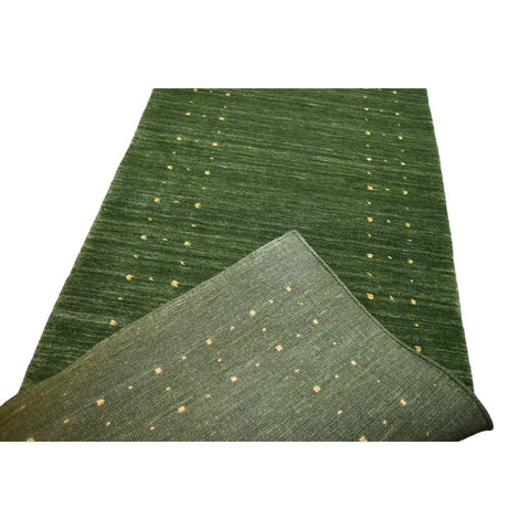 Groene Gabbeh loper - 286x84 cm - HANDGEMAAKT