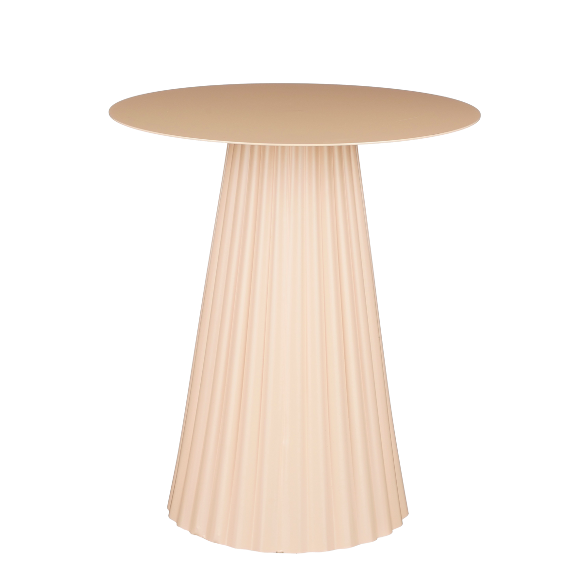 Pellis Bijzettafel - H46 x Ø40 cm - Metaal - Lichtroze