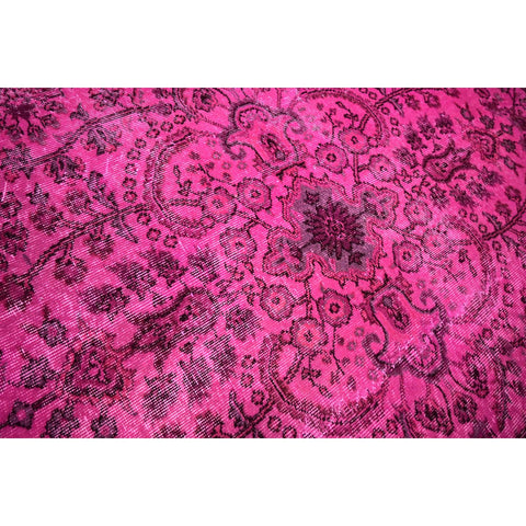 Roze vintage vloerkleed - 265x170 cm - HANDGEMAAKT