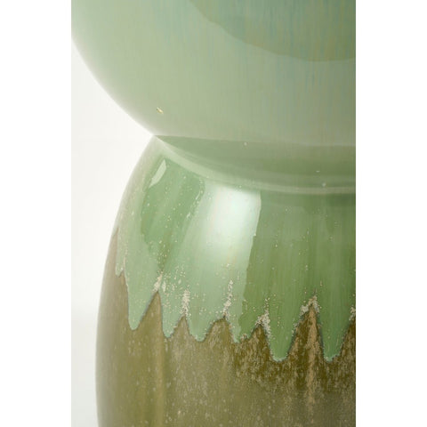 Lucien Bijzettafel - H42 x Ø29 cm - Keramiek - Groen