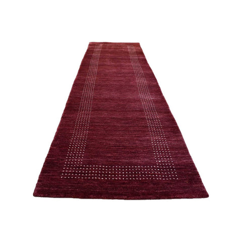 Rode Gabbeh loper - 285x80 cm - HANDGEMAAKT