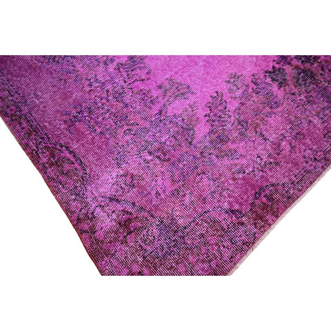 Paars vintage vloerkleed - 262x167 cm - HANDGEMAAKT