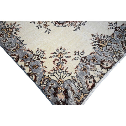 Beige vintage vloerkleed - 203x108 cm - HANDGEMAAKT