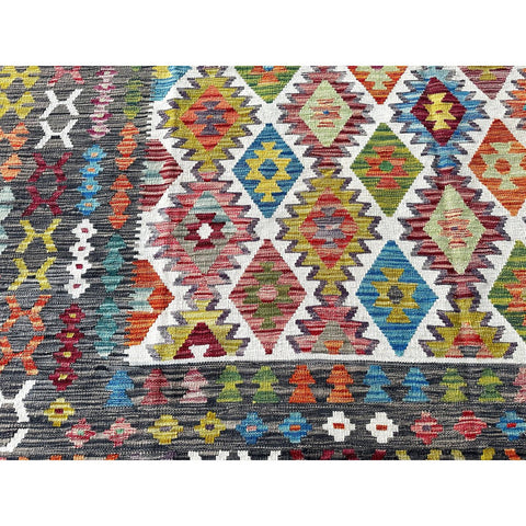 XL Kleurrijke kelim - 340x250 cm - HANDGEMAAKT Copy