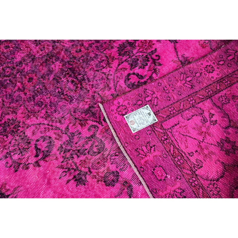 Roze vintage vloerkleed - 284x174 cm - HANDGEMAAKT