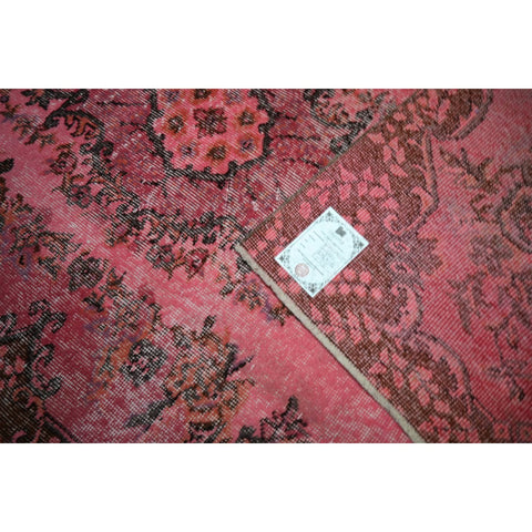 Roze vintage vloerkleed - 205x115 cm - HANDGEMAAKT