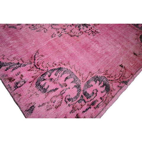 Roze vintage vloerkleed - 234x128 cm - HANDGEMAAKT