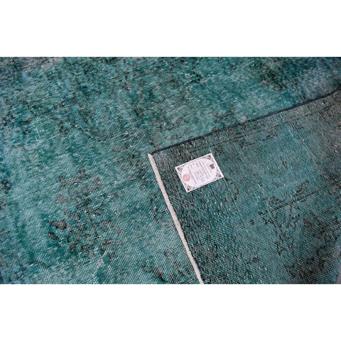 Turquoise vintage vloerkleed - 261x156 cm - HANDGEMAAKT