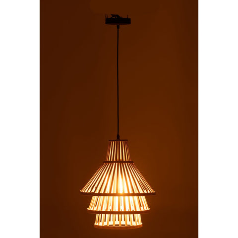 J-Line hanglamp Lagen - bamboe - naturel - medium
