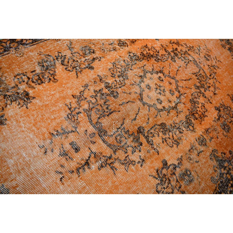 Oranje vintage vloerkleed - 218x112 cm - HANDGEMAAKT