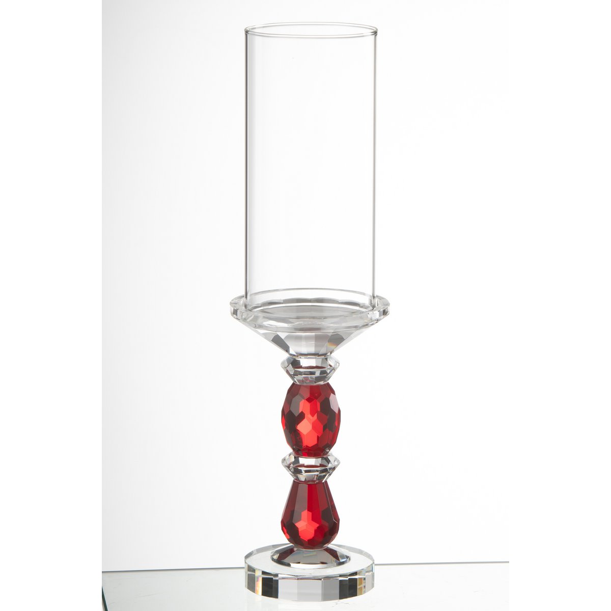 J-Line Kaarshouder Marie Kristal Rood/Transparant Large