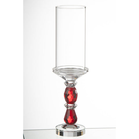 J-Line Kaarshouder Marie Kristal Rood/Transparant Large