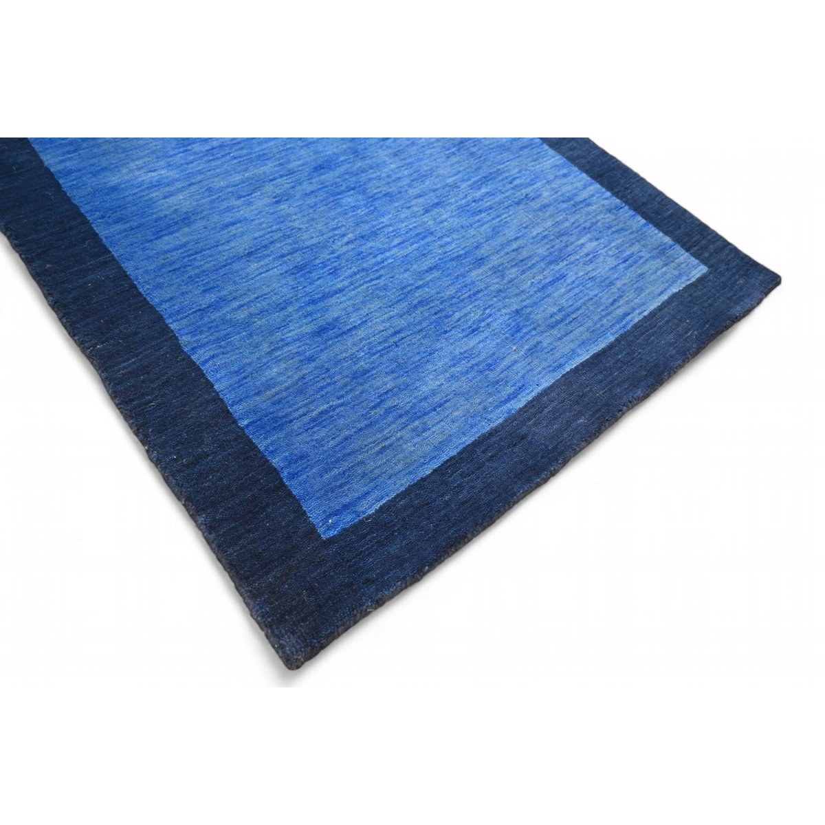 Blauw Gabbeh loper - 312x85 cm - HANDMGEMAAKT