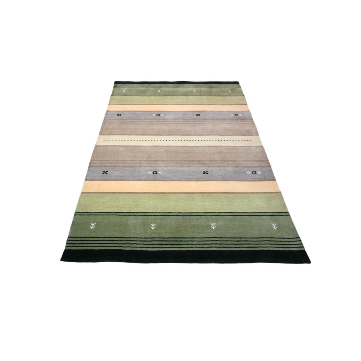 Gestreept Gabbeh vloerkleed - 180x120 cm - HANDGEMAAKT