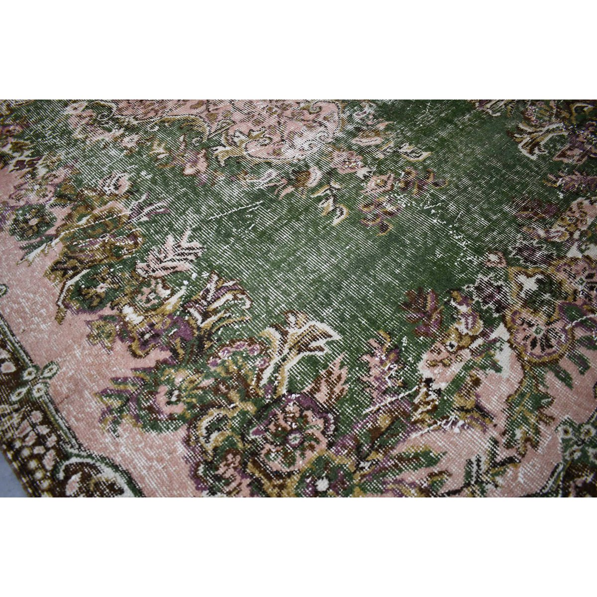 Boho vintage vloerkleed - 265x166 cm - HANDGEMAAKT