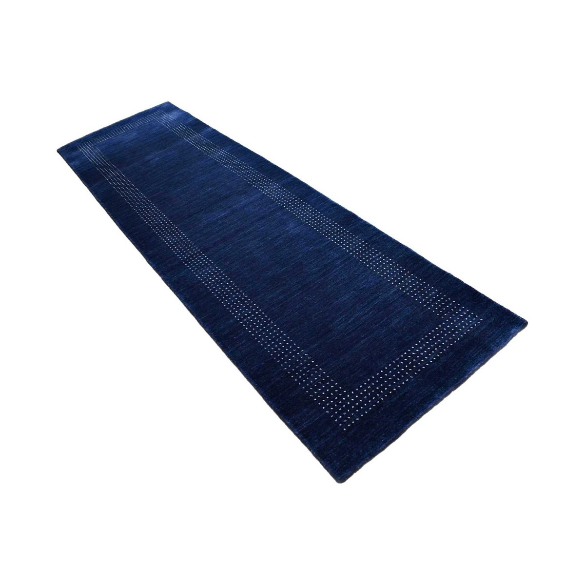 Blauwe Gabbeh loper - 285x83 cm - HANDGEMAAKT