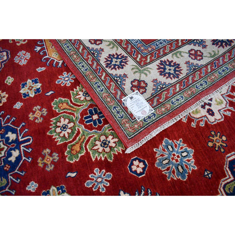Rood kazak vloerkleed - 300x200 cm - HANDGEMAAKT