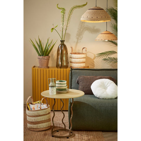 Futura Bijzettafel - H53 x Ø55 cm - Metaal - Lichtgroen
