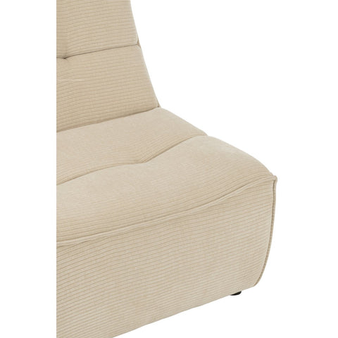 J-Line Sofa Grid Populierenhout/Schuim Beige
