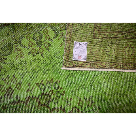 Groen vintage vloerkleed - 285x174 cm - HANDGEMAAKT