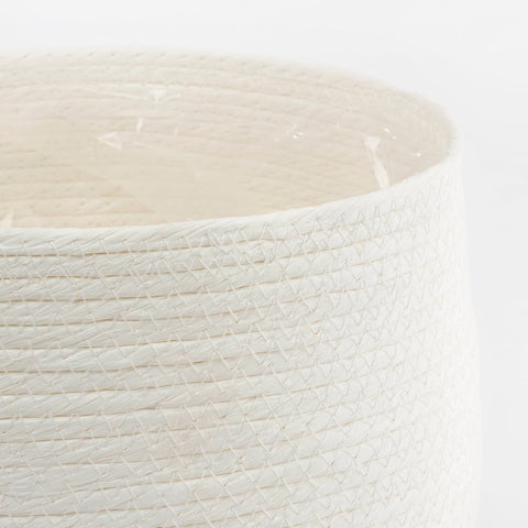 Jorck Plantenmand - Set van 3 - H24 x Ø26 cm - Off White