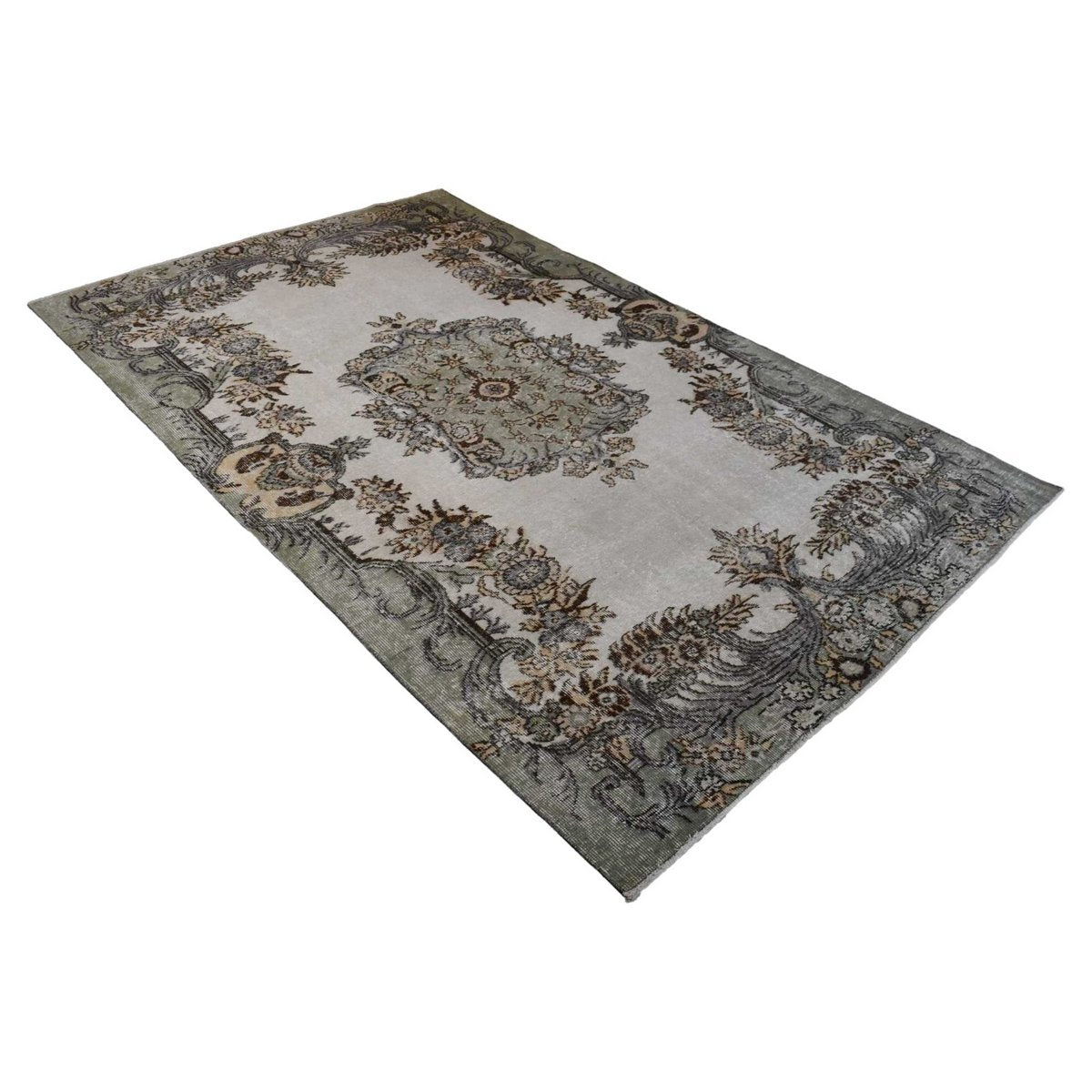 Beige vintage vloerkleed - 249x160 cm - HANDGEMAAKT