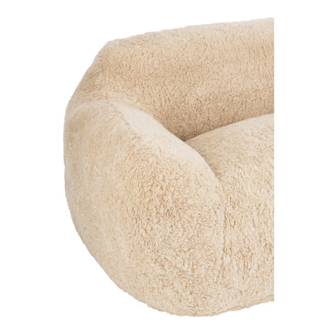 J-Line Bankschaap Polyester Creme Large