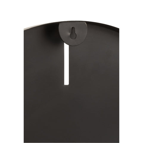 J-Line Rond klok - metaal - donkergrijs - S - Ø 50.5 cm