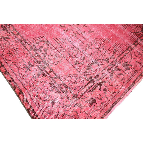 Roze vintage vloerkleed - 312x188 cm - HANDGEMAAKT