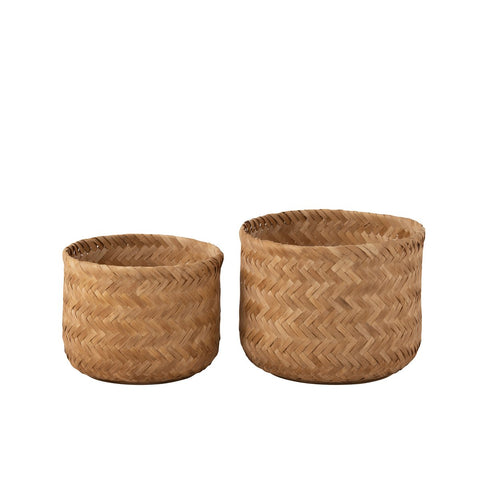 J-Line mand - bamboe - naturel