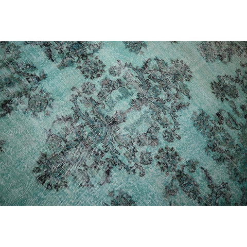 Turquoise vintage vloerkleed - 290x200 cm - HANDGEMAAKT