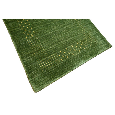 Groene Gabbeh loper - 286x82 cm - HANDGEMAAKT