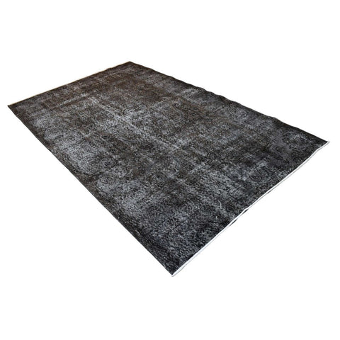 Zwart vintage vloerkleed - 260x162 cm - HANDGEMAAKT - HANDGEMAAKT