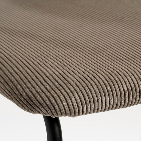 Nanet Barkruk - H91 cm - Velvet - Beige