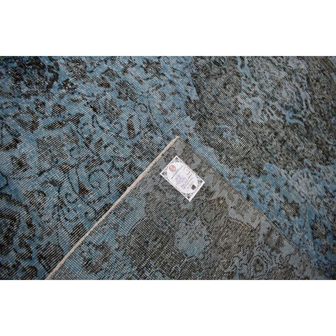 Blauw vintage vloerkleed - 275x170 cm - HANDGEMAAKT