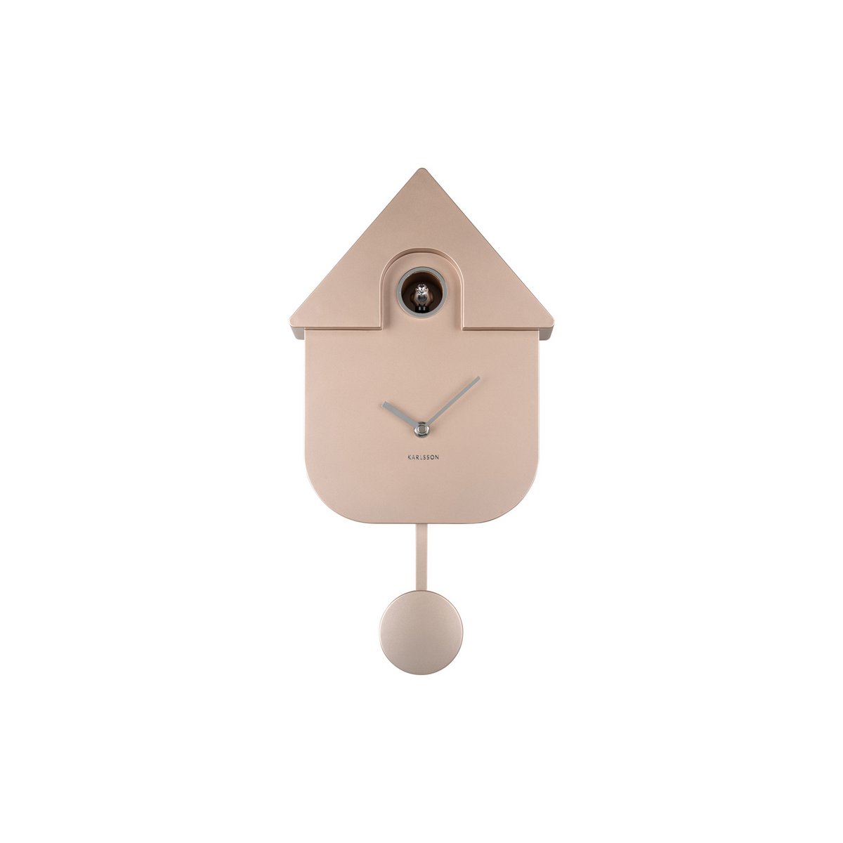 Wandklok Modern Koekoek Metallic