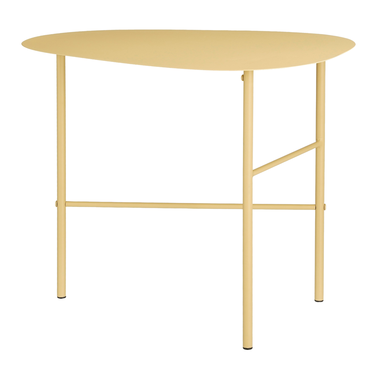 Fonda Bijzettafel - L56 x B38 x H48 cm - Metaal - Lichtgeel