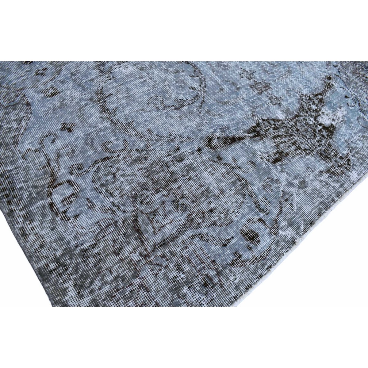 Grijs vintage vloerkleed - 272x160 cm - HANDGEMAAKT