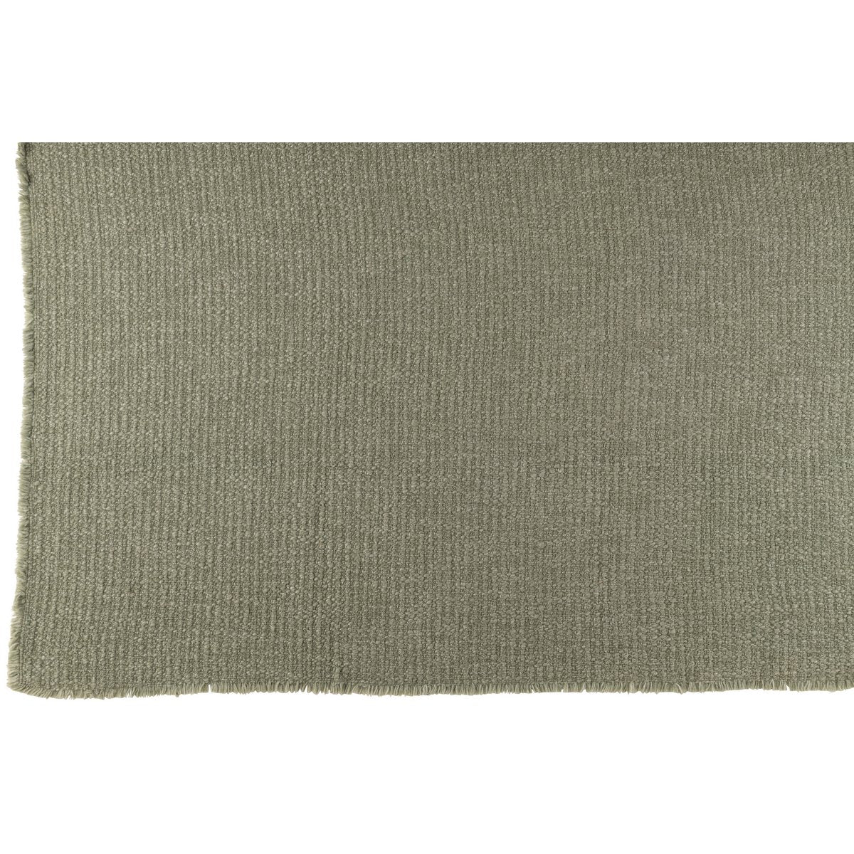 J-Line Plaid Gerafelde Randen Katoen/Polyester Groen