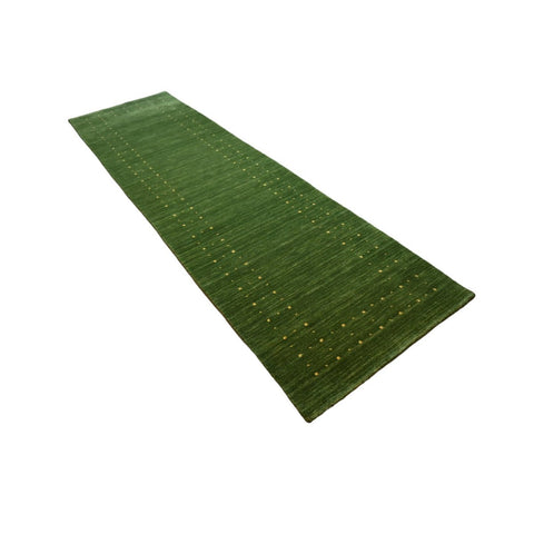 Groene Gabbeh loper - 286x84 cm - HANDGEMAAKT