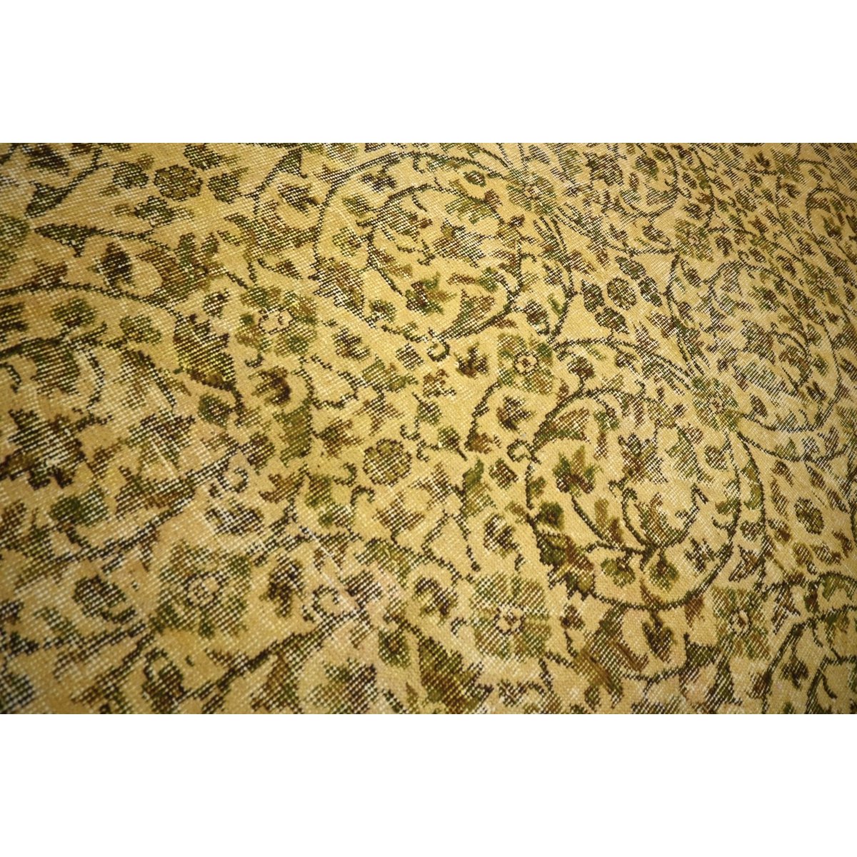 Geel vintage vloerkleed - 282x170 cm - HANDGEMAAKT