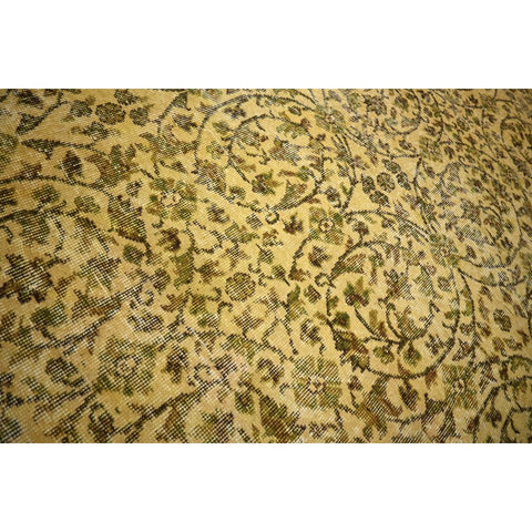 Geel vintage vloerkleed - 282x170 cm - HANDGEMAAKT