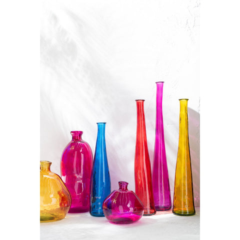 J-Line vaas Viooltje - glas - rood - medium